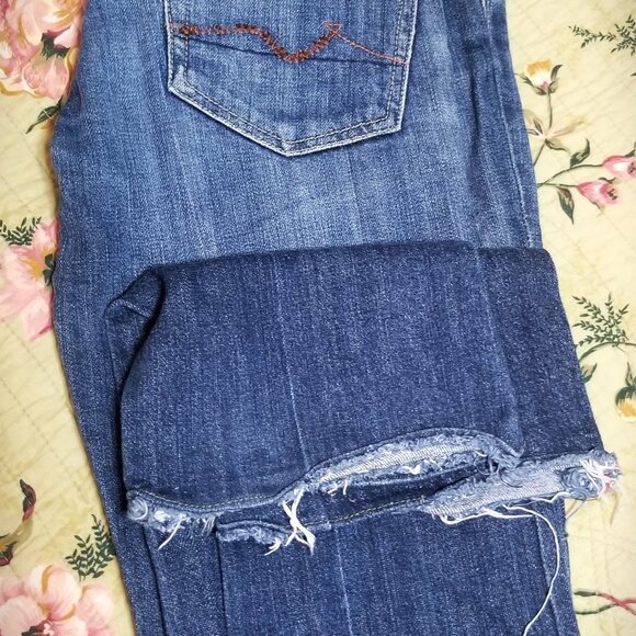 7 For All Mankind, Festival Jeans, cut to Fringe Low Waist Sze 26 W - Picture 15 of 15